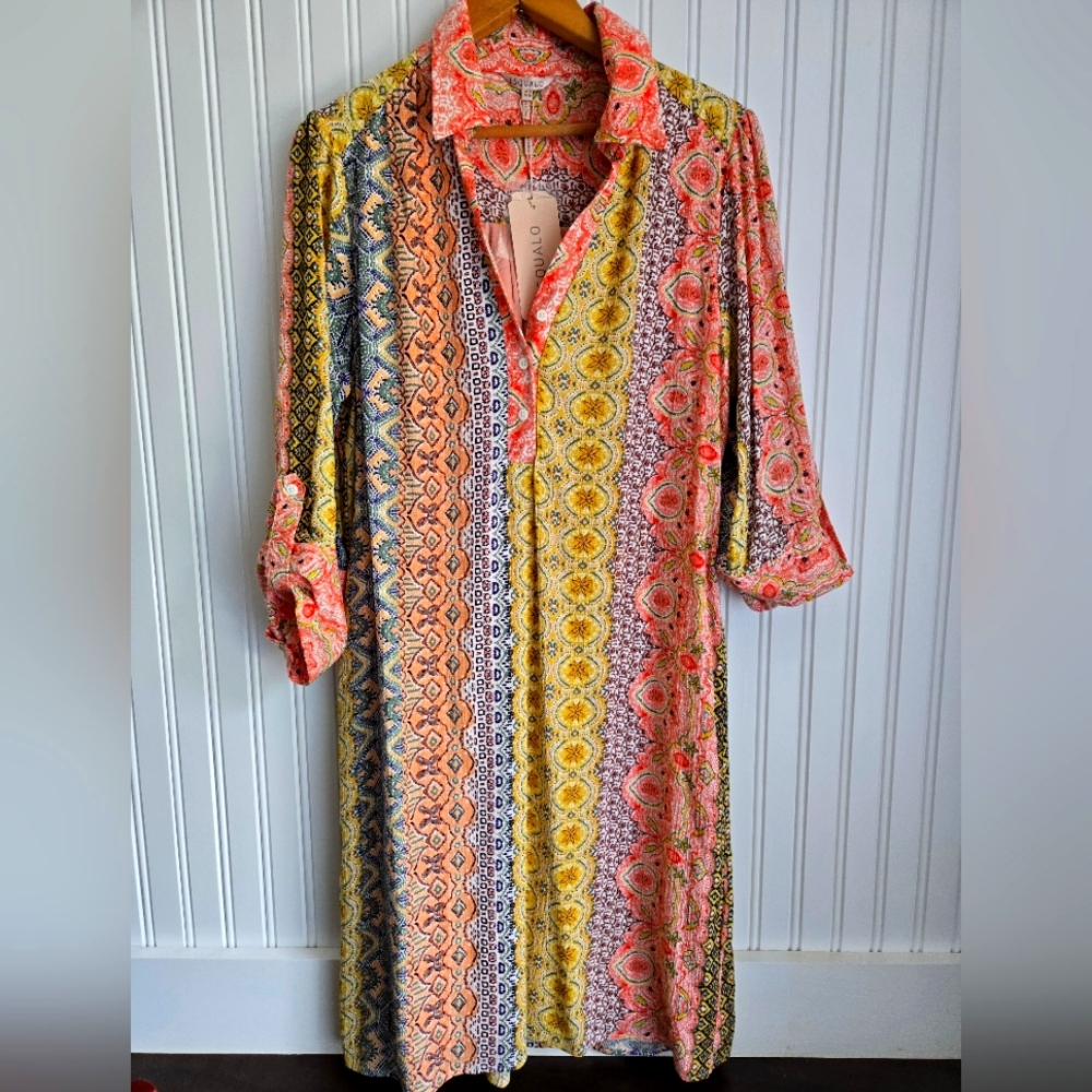 ESQUALO Multicolor Print Dress